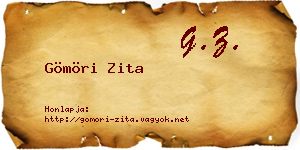 Gömöri Zita névjegykártya