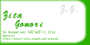 zita gomori business card